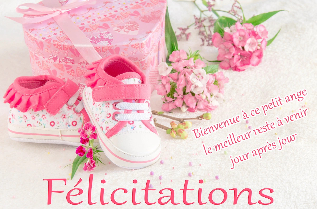 Cartes virtuelles felicitation naissance fille gratuit Joliecarte