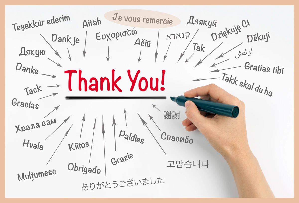 Спасибо на разных языках мира