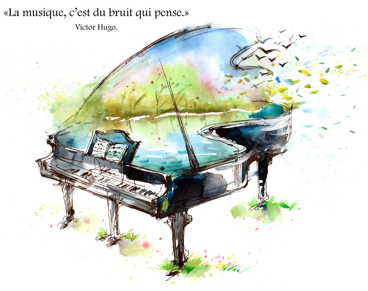 «La musique, c'est du bruit qui pense.»Victor Hugo.