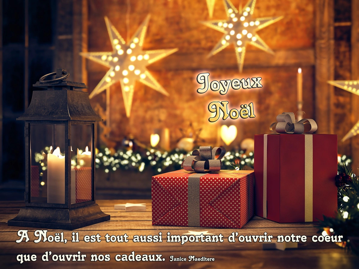 A Noël, il est tout aussi important d'ouvrir notre coeurque d'ouvrir nos cadeaux. Janice Maeditere