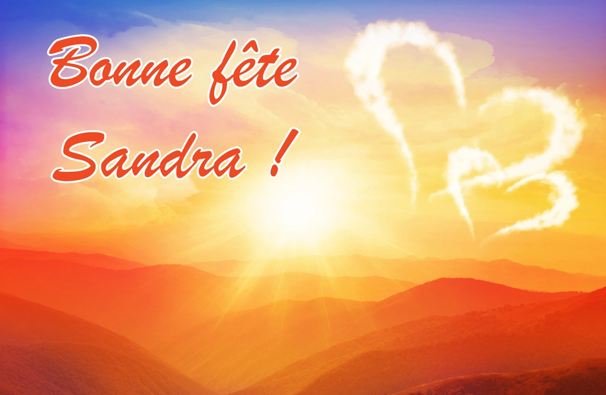 Envoyez vos voeux avec cette élégante carte virtuelle de Sainte Sandrine