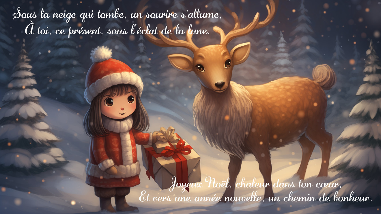 Carte virtuelle de No�l avec textes et messages pour souhaiter de joyeuses  f�tes