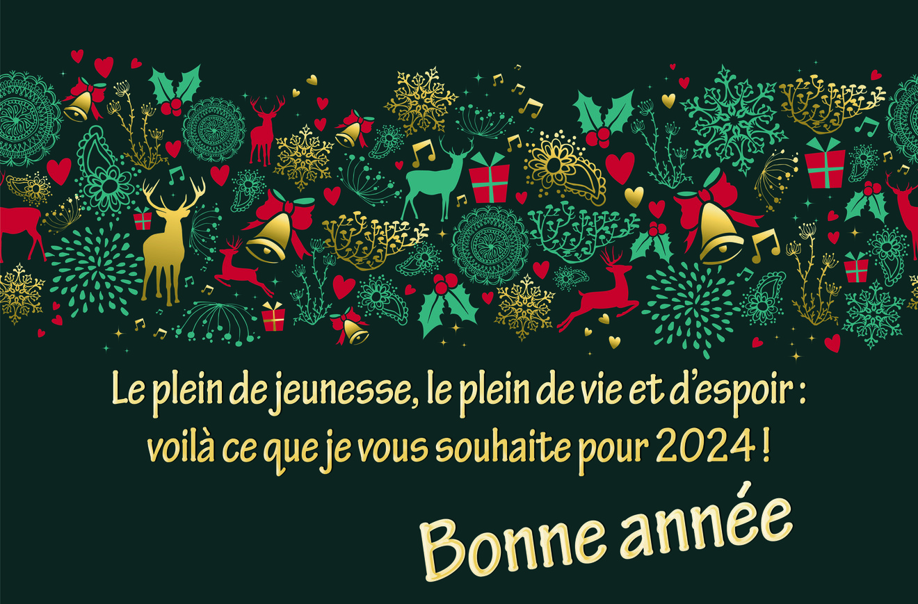 Carte Bonne Année 2024 ✨  Carte bonne année, Image bonne année, Bonne année